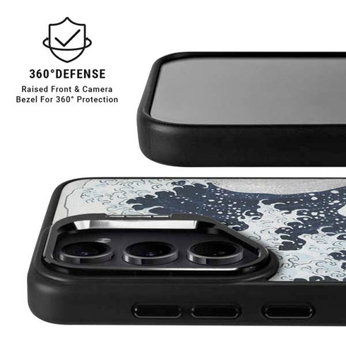 The Great Wave off Kanagawa by Hokusai Galaxy S25 Ultra Kickstand Case